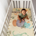 Hatchlings Dinosaur Crib Sheet
