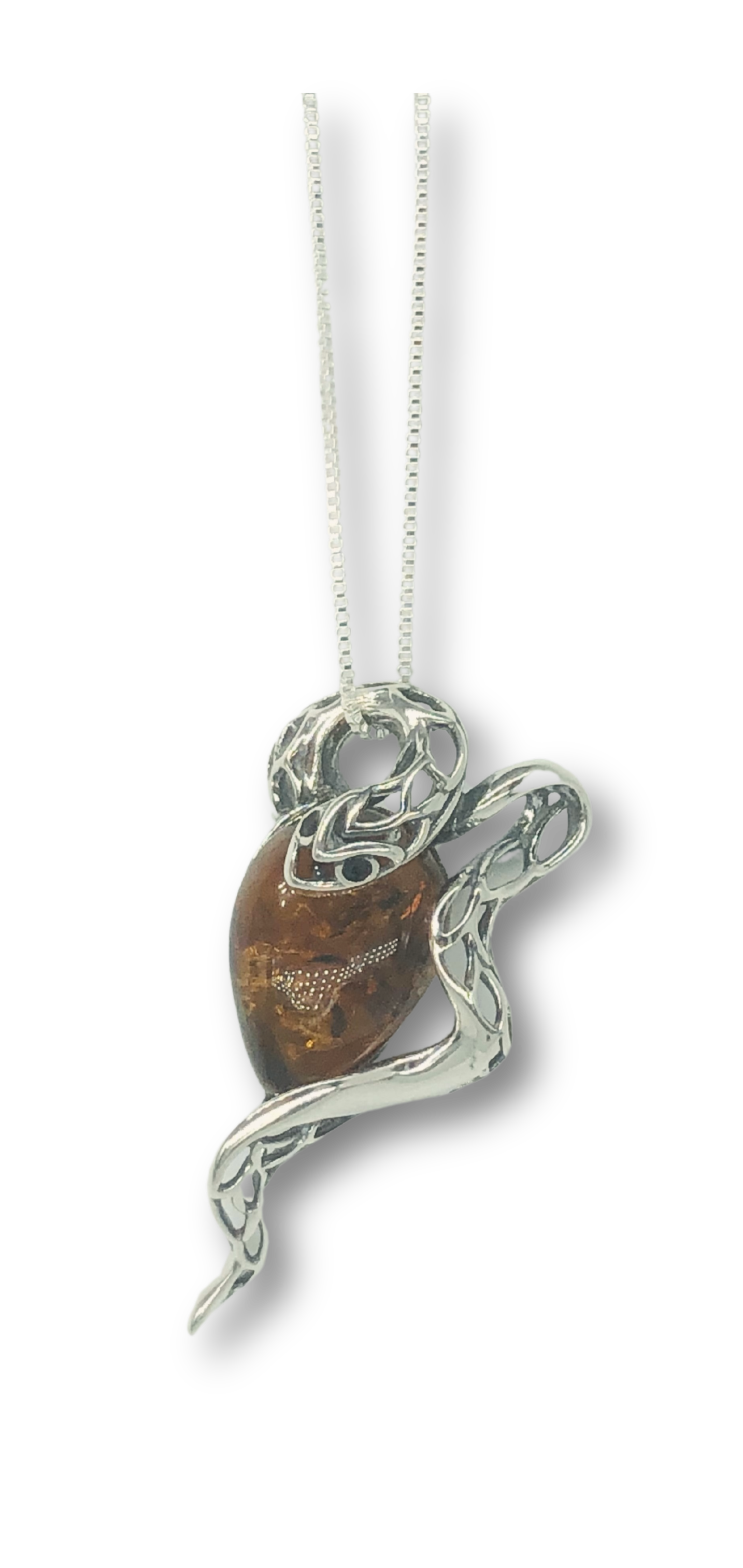 Amber Snake Necklace