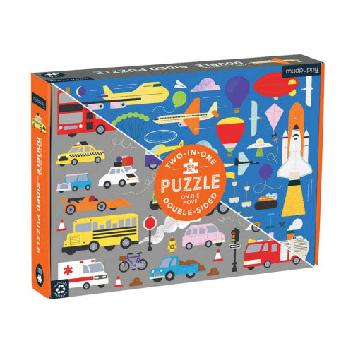 On the Move Double-Sided 100 Piece Puzzle