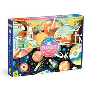 Space Mission Above & Below Double-Sided 100 Piece Puzzle