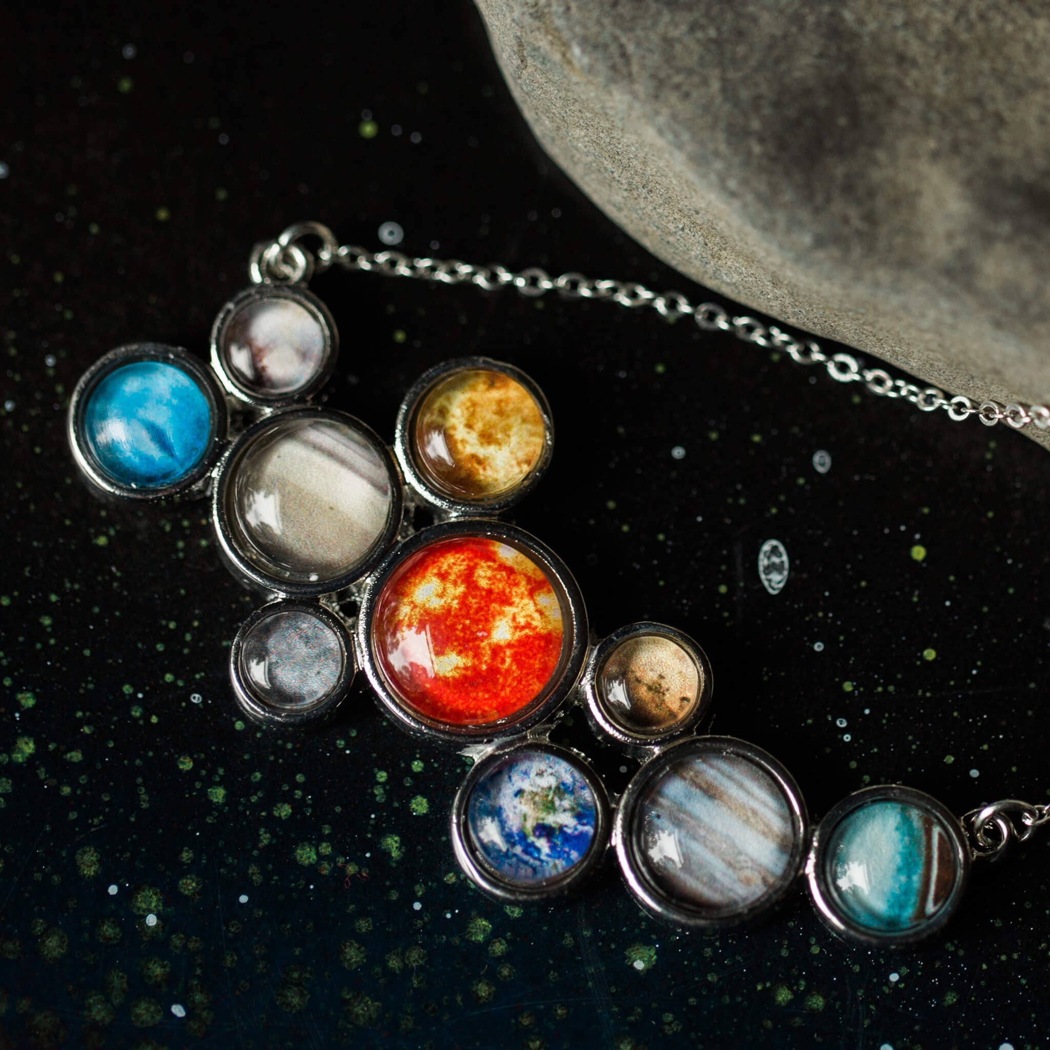 Solar System Bib Necklace