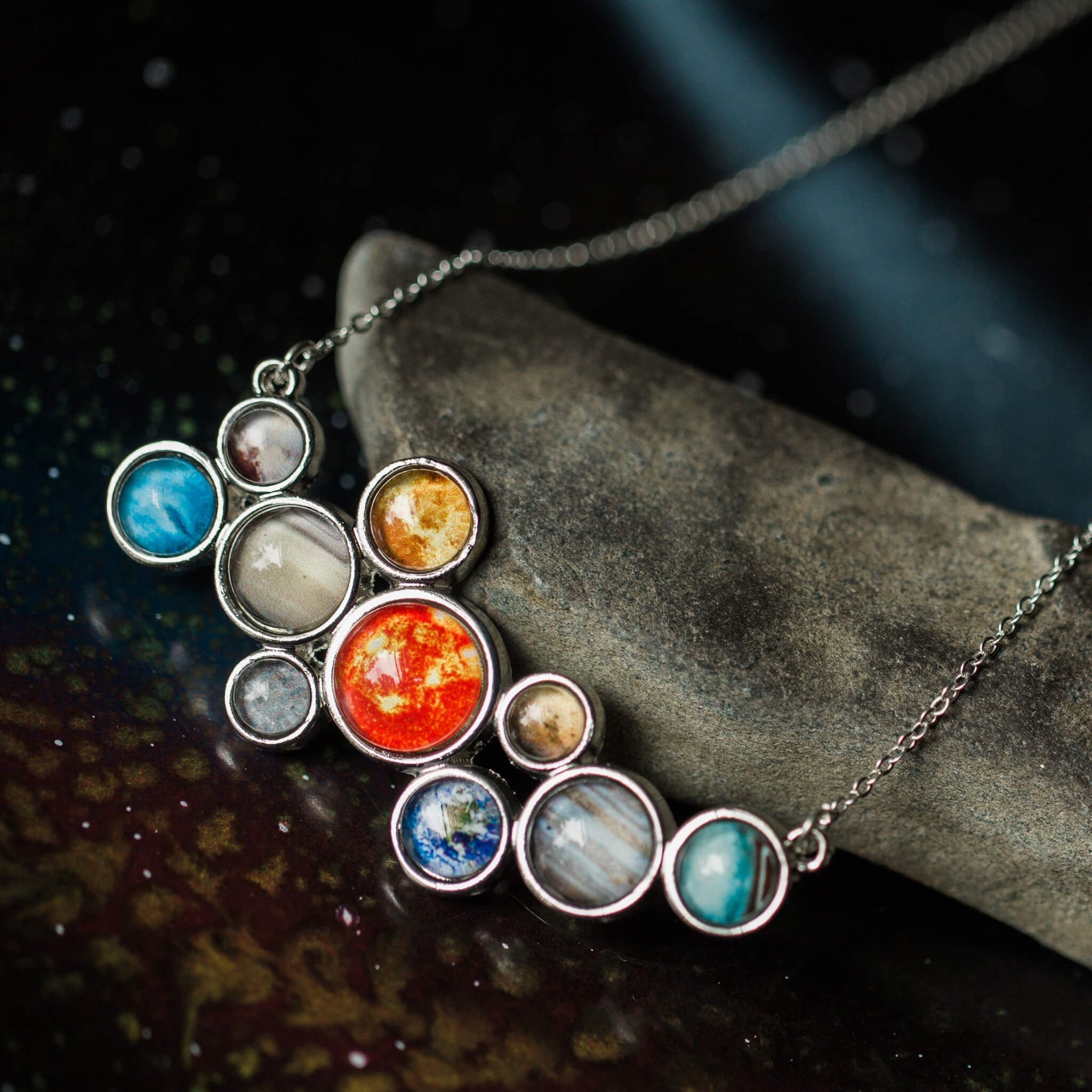 Solar System Bib Necklace
