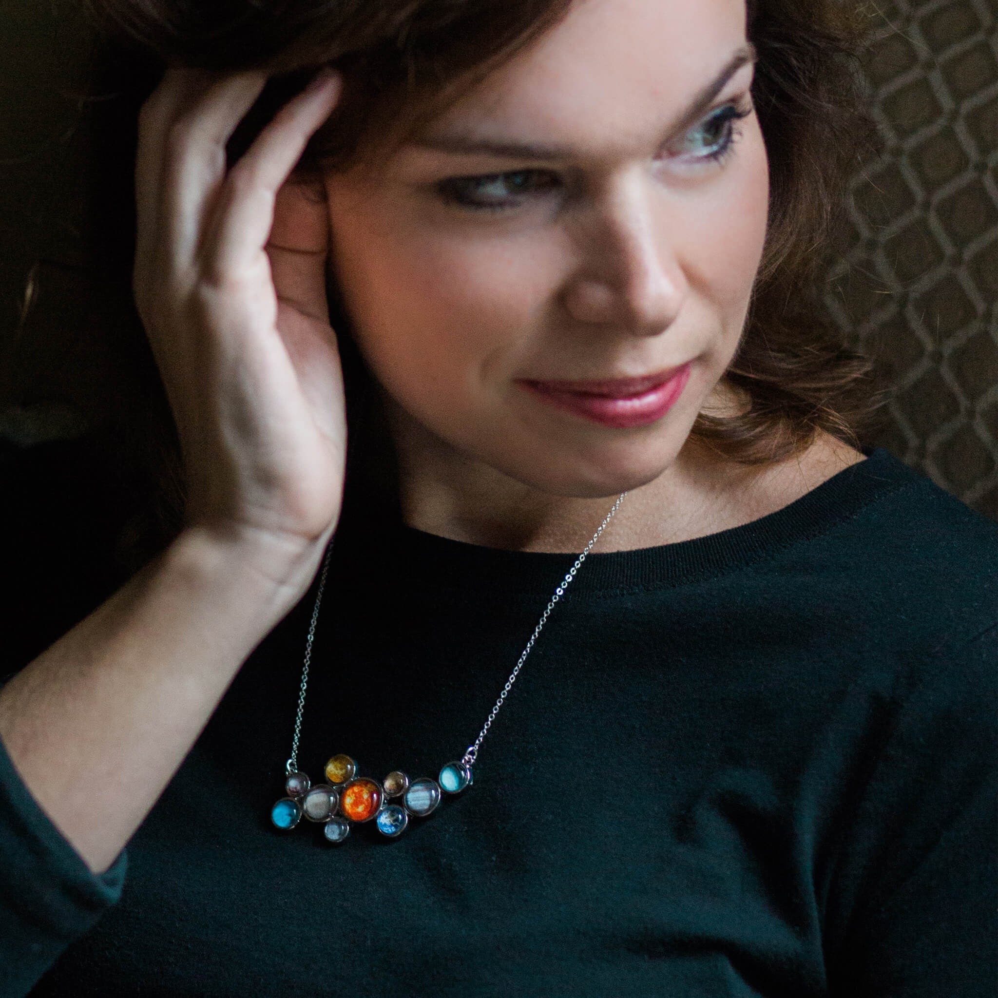 Solar System Bib Necklace