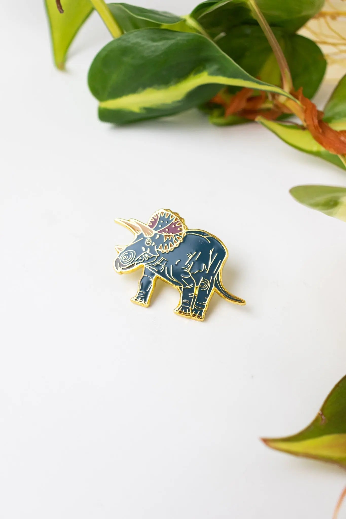 Triceratops Enamel Pin