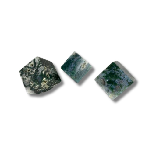 Moss Agate Cube $19.99