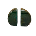 Dyed Agate Geode Bookends