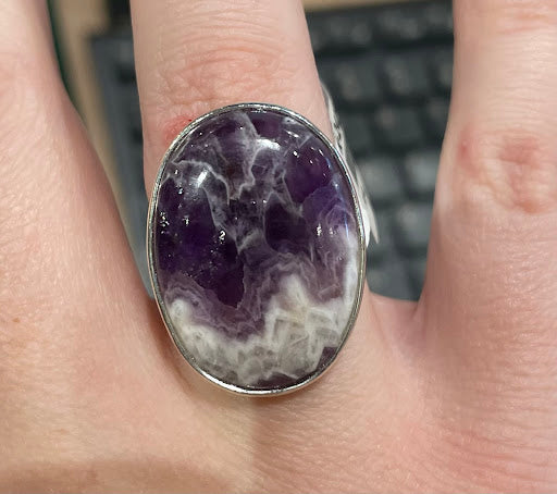 Amethyst Lace Ring $65.00