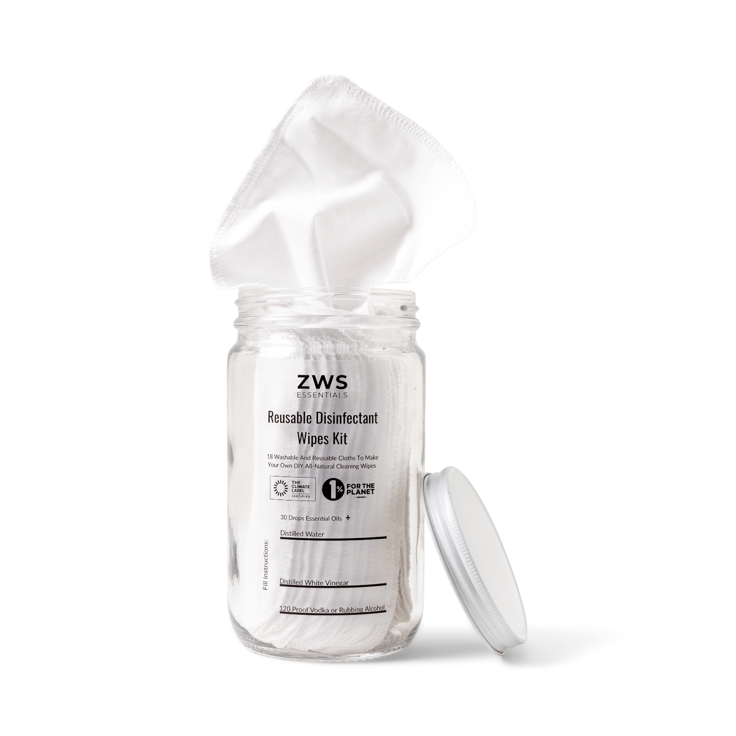 Reusable Disinfectant Wipes DIY Kit