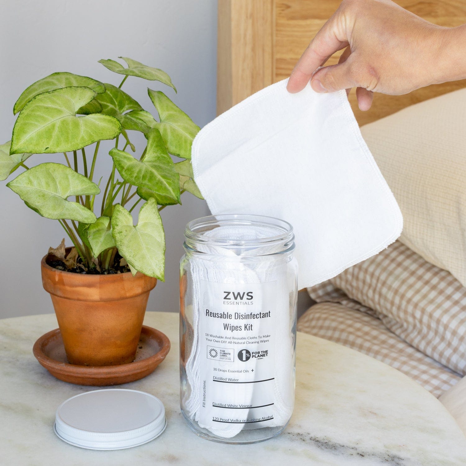 Reusable Disinfectant Wipes DIY Kit