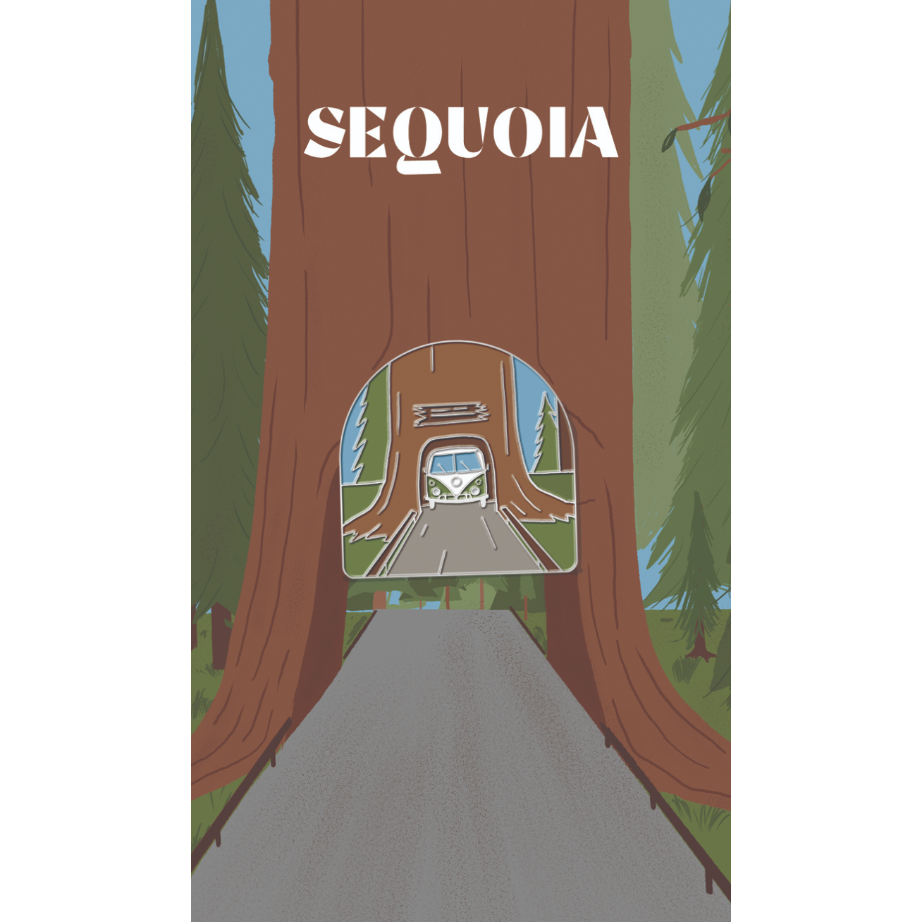 Sequoia National Parks Enamel Pin