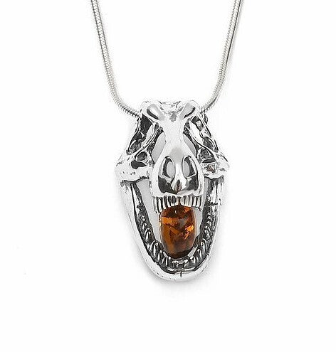 Amber T-rex Necklace $150.00