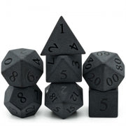 Black on Black Obsidian Gemstone Dice