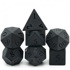 Black on Black Obsidian Gemstone Dice