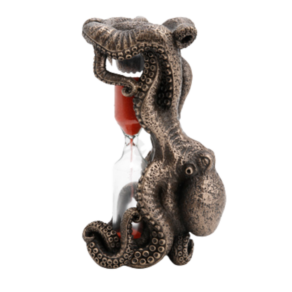 Steampunk Octopus Hourglass