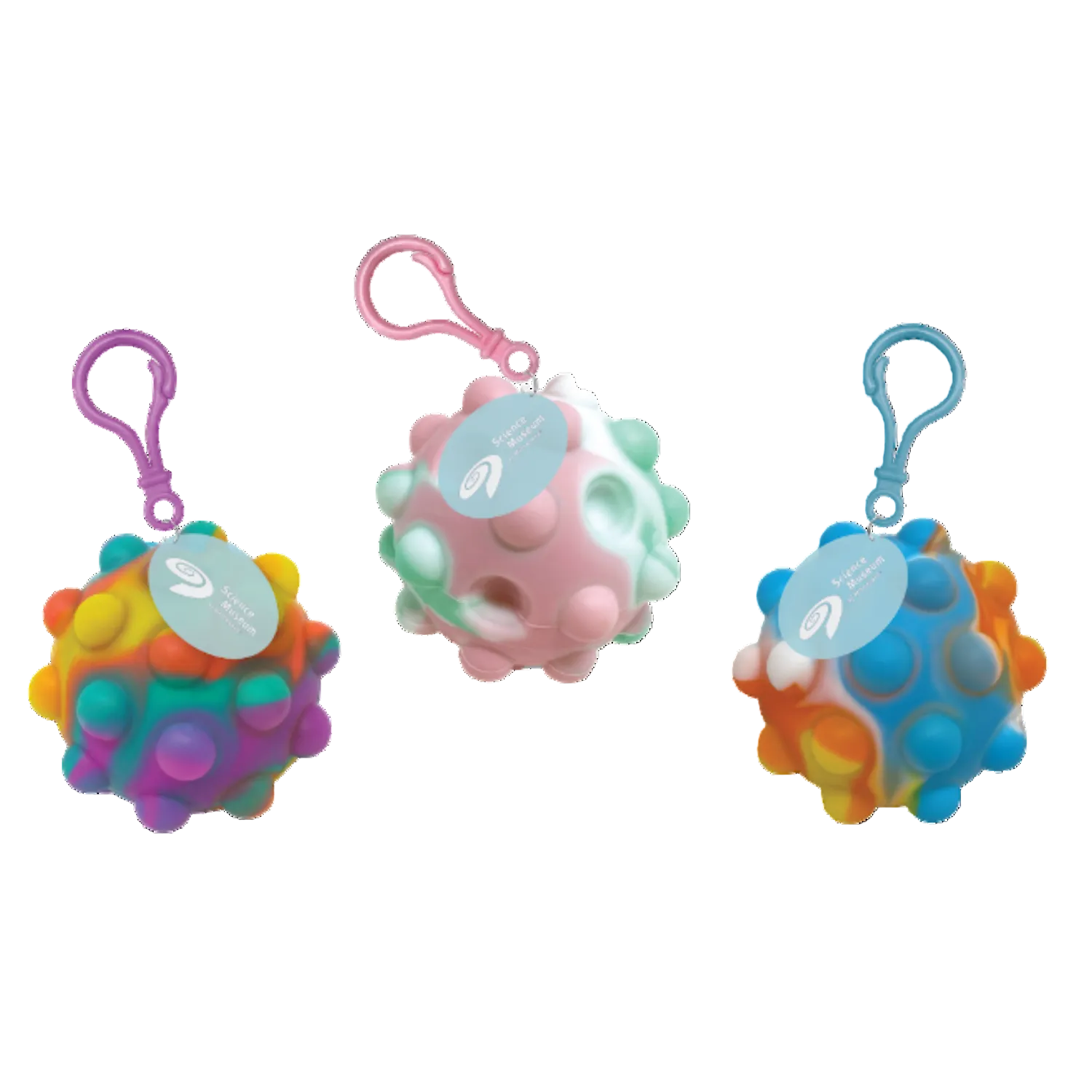Science Museum of Minnesota Fidget Pop It Ball Keychain