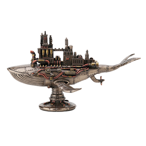 Steampunk Fifty Two Hertz Galactic Colony Whale Figurine