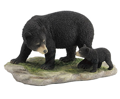 Bear Cub and Mother Figurine