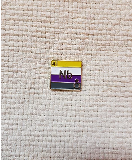 Non-binary Pride Enamel Pin