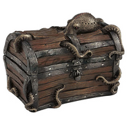 Octopus Cracked Treasure Chest Trinket Box