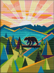 Great Smoky Mountains National Park Cross Stitch Kit