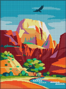 Zion National Park Cross Stitch Kit