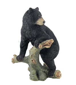 Bear Cub on a Tree Branch Figurine