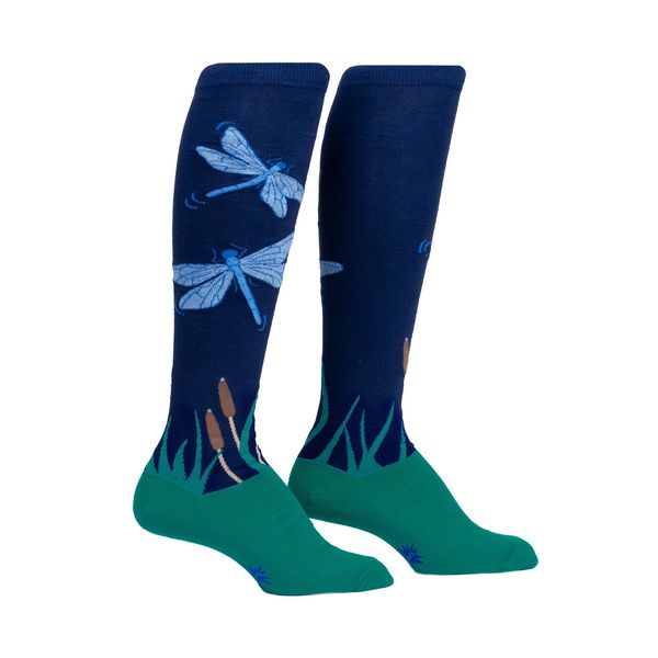 Dragonfly by Night Knee High Socks