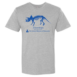 Blue Triceratops T-Shirt (Youth)