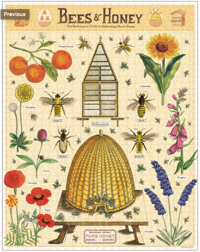 Bees & Honey Vintage 1000 Puzzle