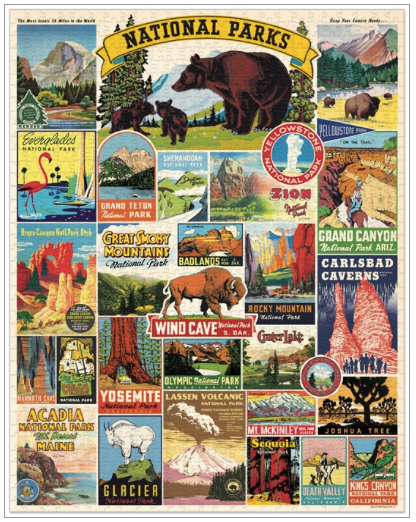 National Parks Vintage 1000 Puzzle