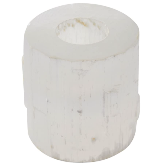 Selenite Candle Holder