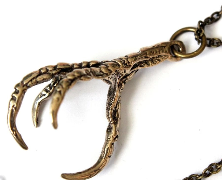 Raven Claw Bronze Necklace