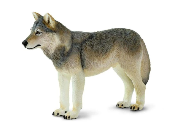 Gray Wolf Figurine