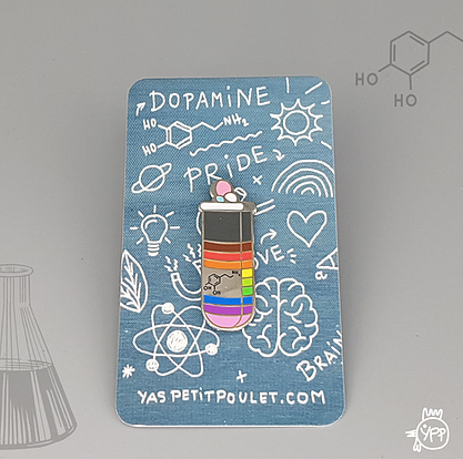 Rainbow Pride Dopamine Pin