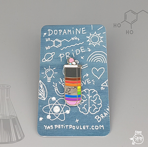 Rainbow Pride Dopamine Pin