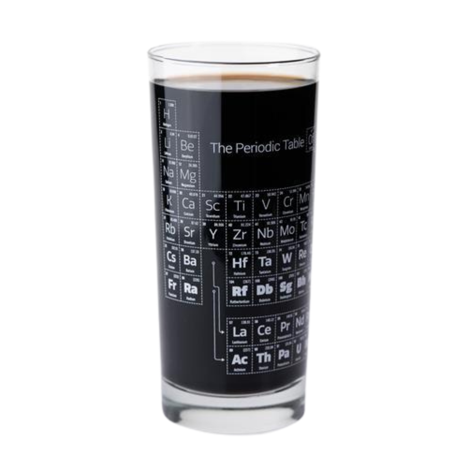 Periodic Table Drinking Glass