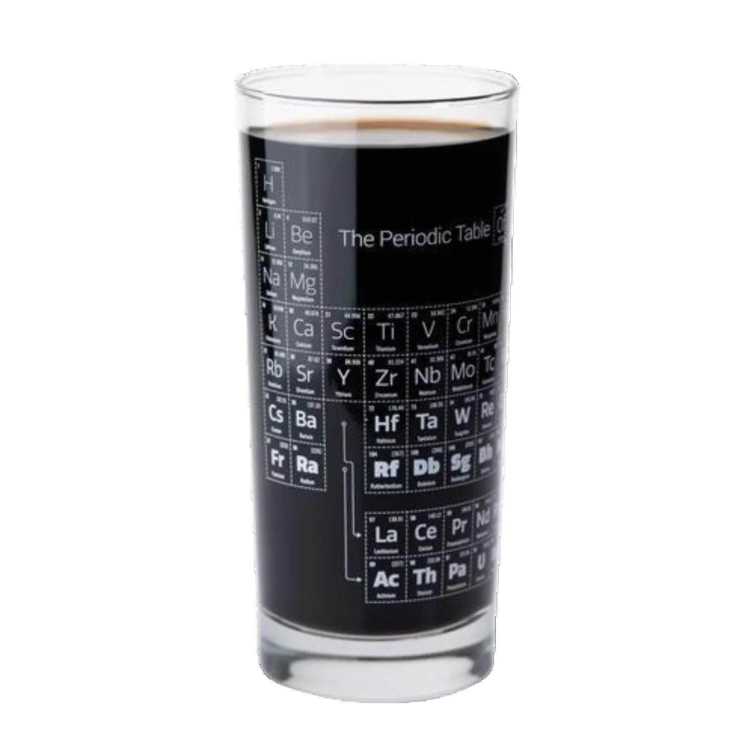 Periodic Table Drinking Glass