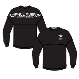 Science Museum of Minnesota Black Long-Sleeve Logo Shirt (Adult)