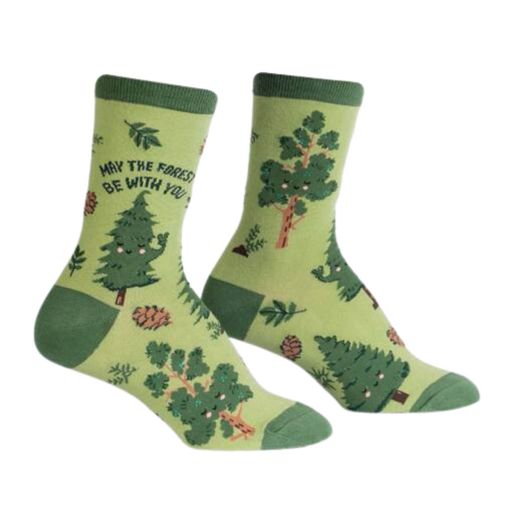 May the Forest be With You Crew Socks