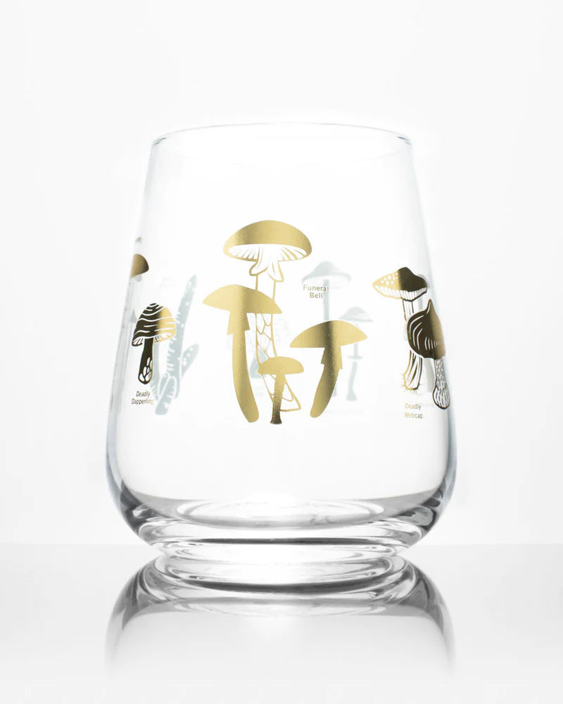Poisonous Mushroom Wine Glass