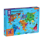 Dinosaur World Geography 80 Piece Puzzle