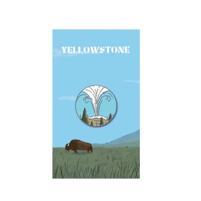 Yellowstone National Parks Enamel Pin