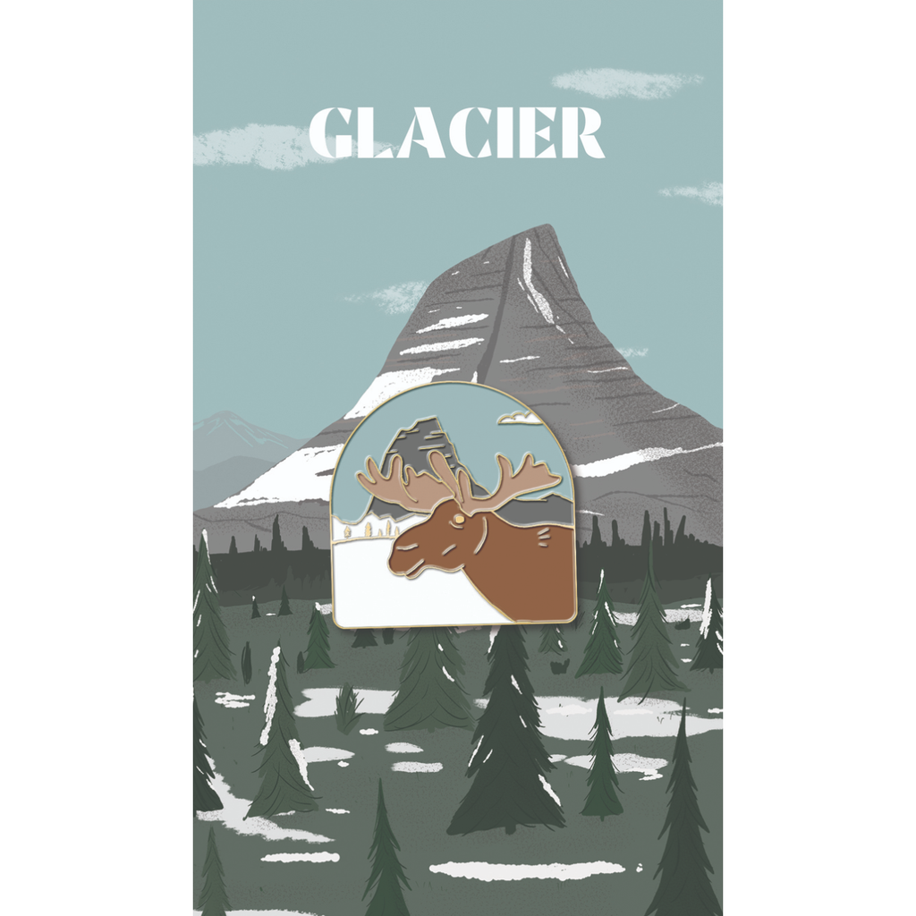 Glacier National Parks Enamel Pin