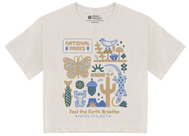 Earth Breathe Collage Boxy T-Shirt