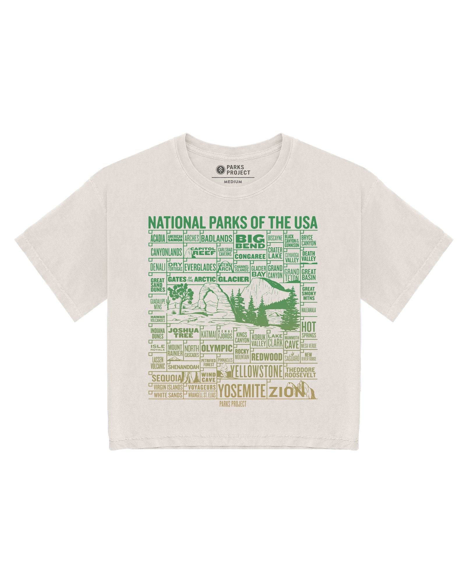National Parks of the US Checklist Boxy T-Shirt