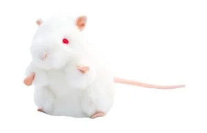 White Lab Mouse Plush
