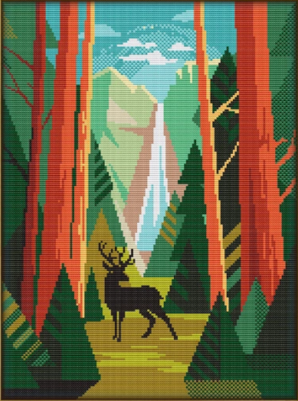 Yosemite National Park Cross Stitch Kit